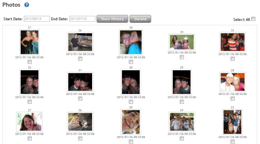 StealthGenie Photos Log